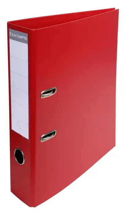 Classeur à levier PVC A4 dos de 70mm. - Rouge