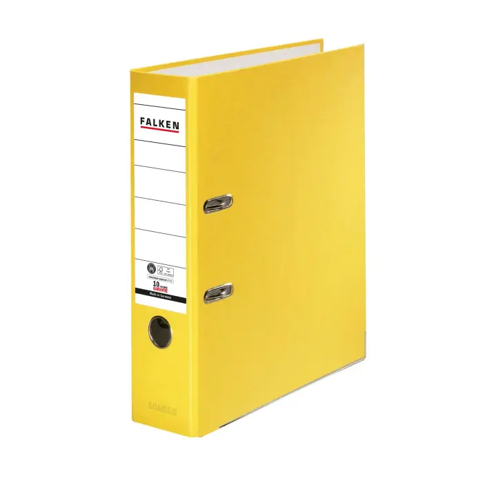 Classeur à levier Papier kraft A4 RECYCOLOR - Jaune
