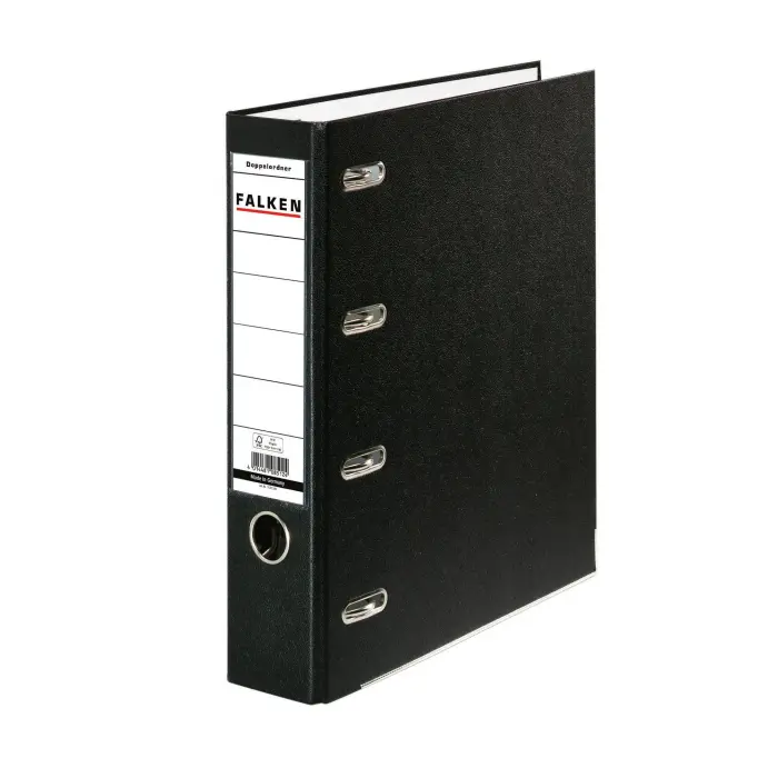 Classeur à levier à double mécanique PP A4 - Noir