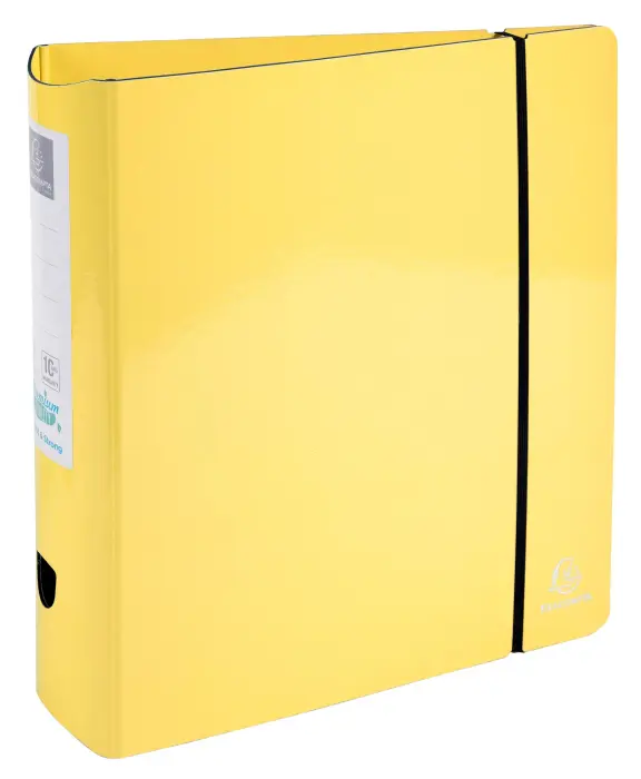 CLASSEUR À LEVIER AQUAREL PREM'TOUCH - DOS ARRONDI 80MM - A4 - Jaune citron