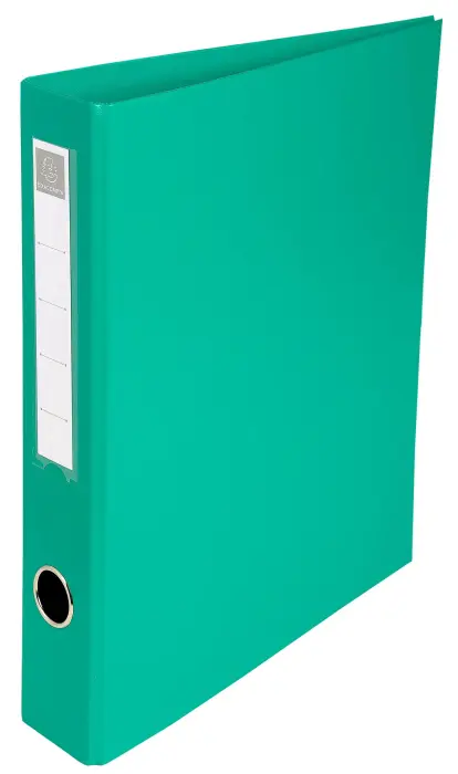 Classeur rembordé PVC 4 anneaux en D de 40mm en 3ème de couverture - A4 maxi - Vert