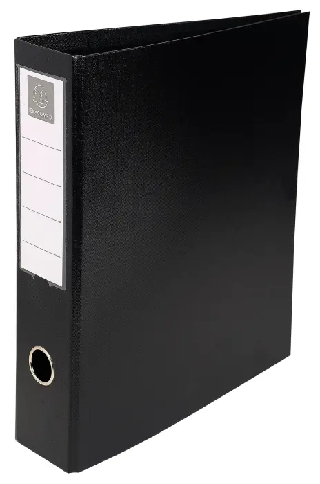 Classeur rembordé PVC 4 anneaux en D de 50mm en 3ème de couverture - A4 maxi - Couleurs assorties