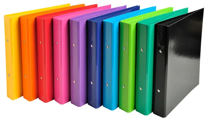 Classeur 2 anneaux 25mm Iderama A5 - Couleurs assorties