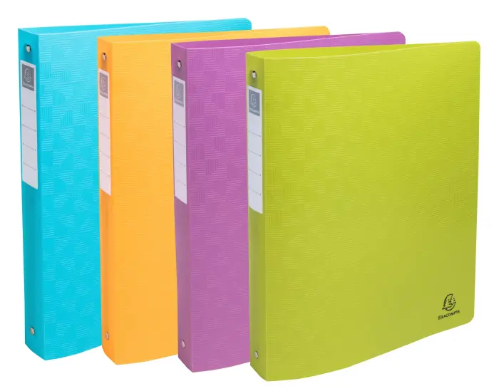 Classeur 2anneaux 30mm polypropylène recyclé Pop'N Co - Couleurs assorties