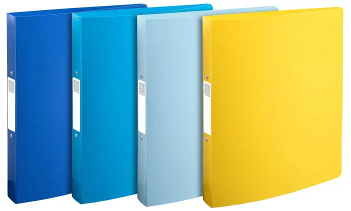 Classeur 2 anneaux 30mm polypropylène recyclé BeeBlue - A4 Maxi - Couleurs assorties