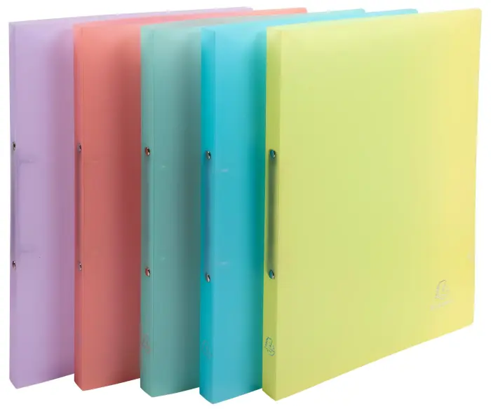 Classeur 2 anneaux 15mm Polypropylène Chromaline Pastel - Couleurs assorties