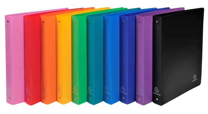 Classeur 4 anneaux 30mm polypropylène OPAK - A4 Maxi - Couleurs assorties