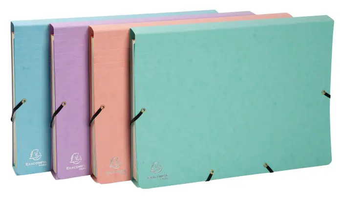 Pochette trieur carte multicolore 12 compartiments Aquarel - 34x24,5cm - Couleurs assorties