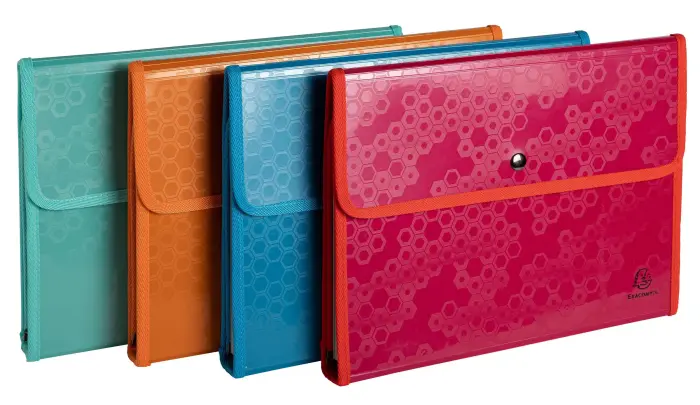 Folio trieur 6 compartiments polypropylène recyclé Maïa - A4 - Couleurs assorties