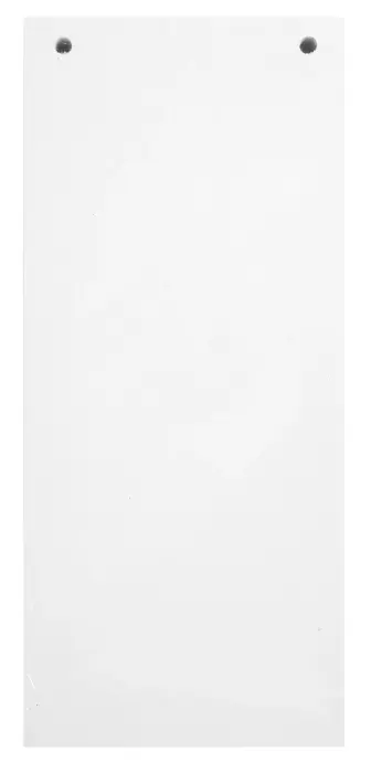 Paquet 100 fiches intercalaires horizontales unies perforées - 105x240mm - Blanc
