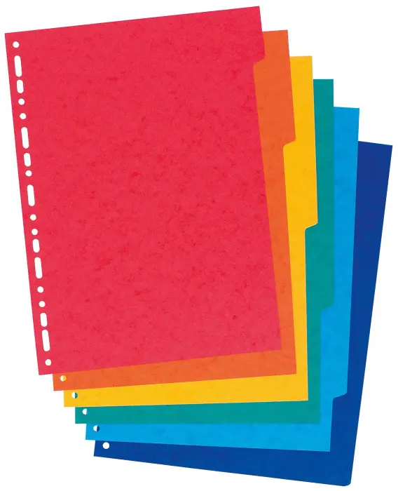 Lot 2 jeux intercalaires 6C Cte marbrée - Couleurs assorties