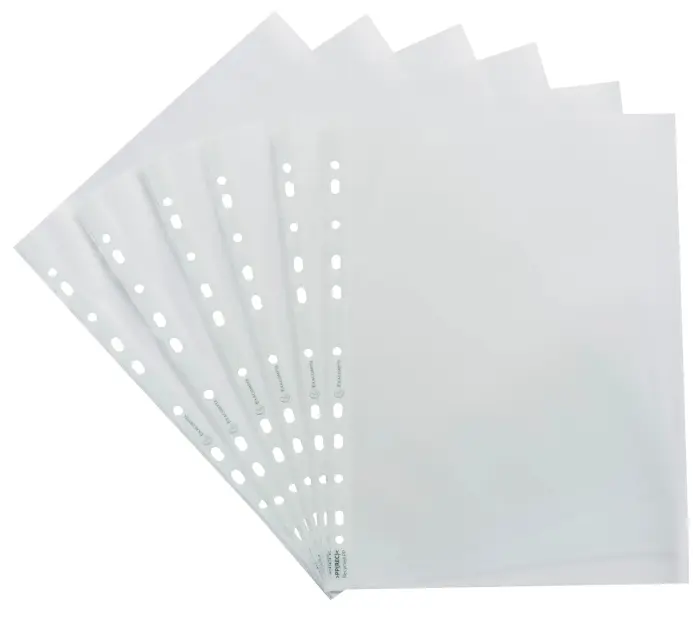 Sachet de 25 pochettes perforées PP recyclé Forever 12/100e - A4 - Translucide