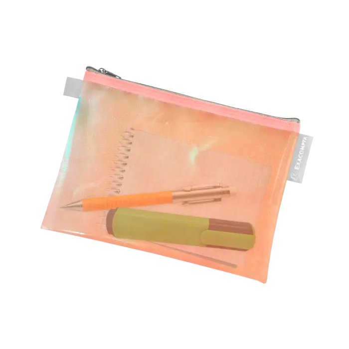Pochette à fermeture éclair en plastique souple Candy Tidy - A5 - Couleurs assorties - New