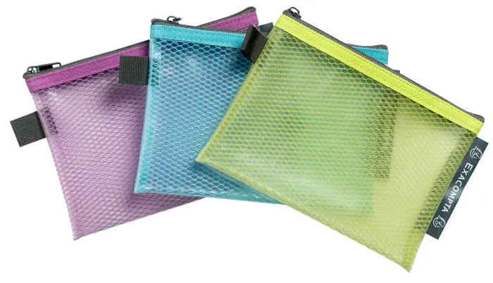 Pochette à fermeture éclaire en plastique souple Pop'N Co - Couleurs assorties