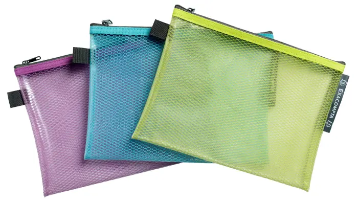 Pochette à fermeture éclaire en plastique souple Pop'N Co - Couleurs assorties