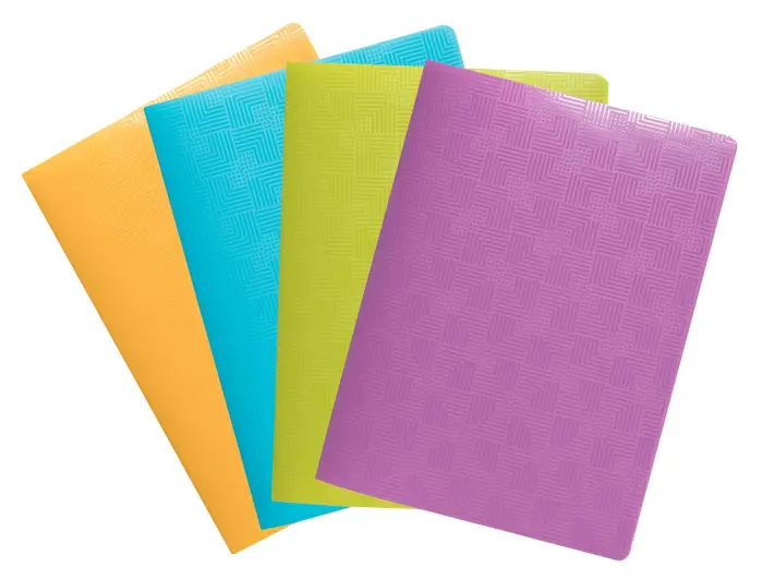 Protège -documents en PP recyclé semi-rigide Pop'N Co - 60 vues - Couleurs assorties