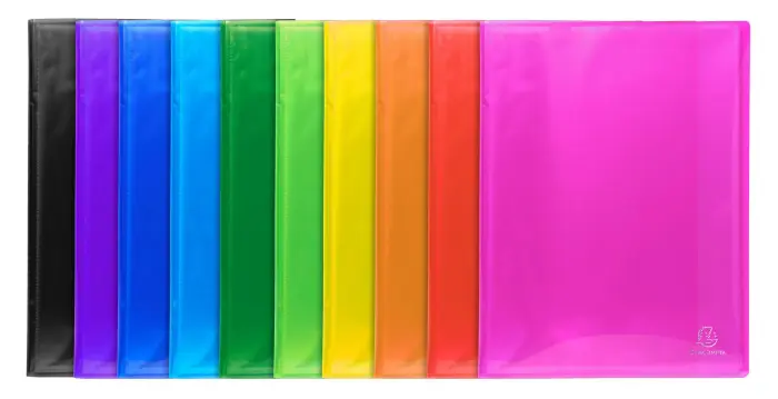 Protège-documents en polypropylène semi-rigide Iderama PP 100 vues - A4 - Couleurs assorties