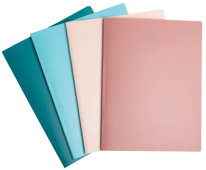 Protège-documents semi-rigide en PP recyclé 60 vues Skandi - Couleurs assorties