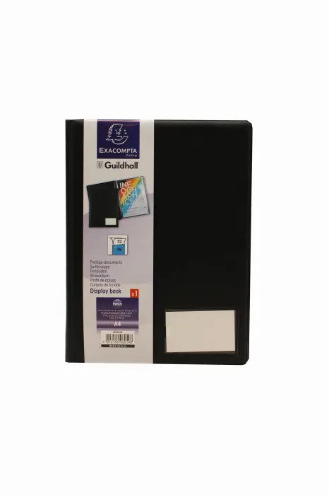 Protège-documents premium PVC Goldline® 72 vues - A4 - Noir
