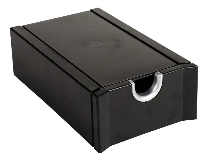 Fichier pour cartes de visite Exactive - 61x114x190 mm - Noir