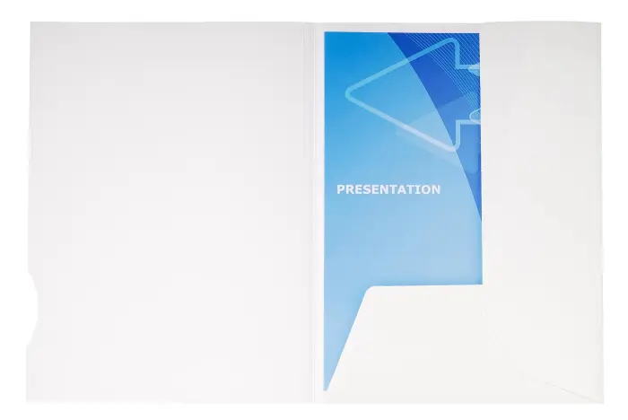 Boîte de 20 chemises de présentation carte brillante 250g Chromolux - A4 - Blanc