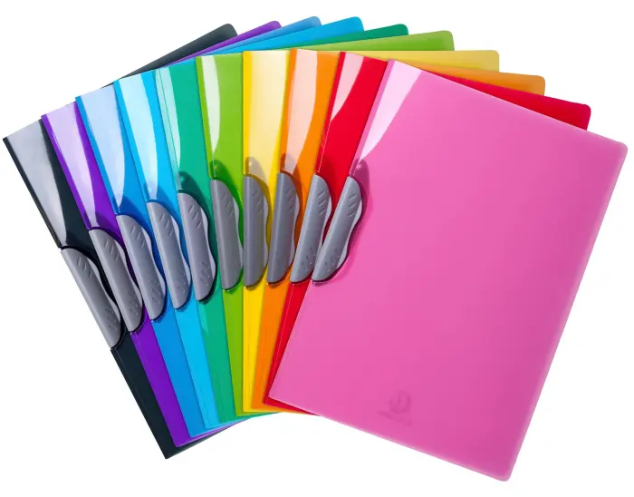 Chemise de présentation Clip-Design Iderama PP - A4 - Couleurs assorties