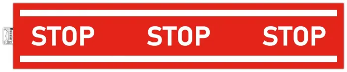 Panneau PVC adhésif antidérapant Bande stop 100 cm - Rouge