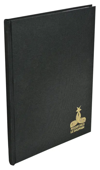 Registre 297X210 Quadrillé 304 pages - Noir toilé