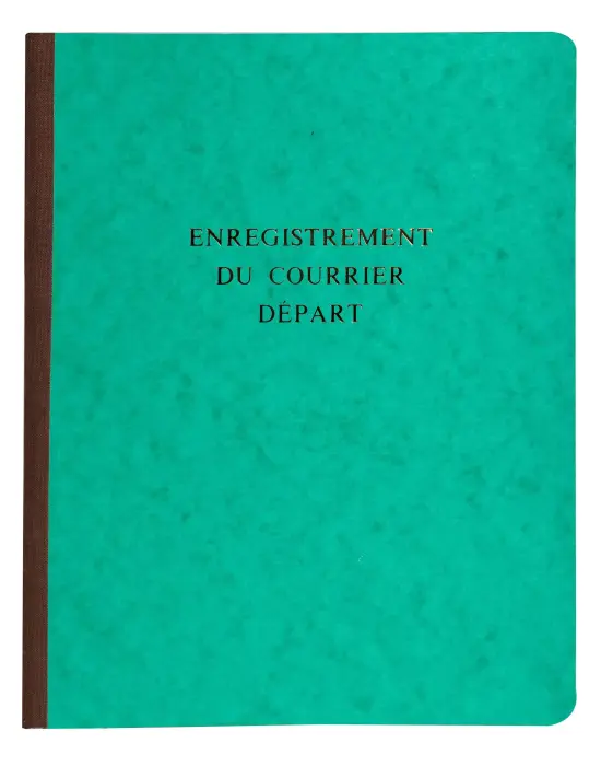 Piqûre 320X240 Courrier départ 80 pages - Vert