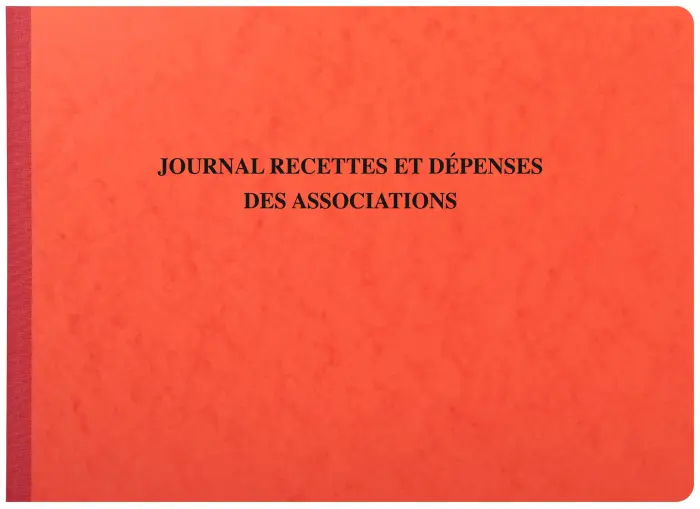 Piqûre 27x38cm - Journal des Recettes Dépenses des Associations 80 pages