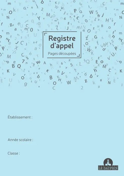 Registre annuel d'appel journalier, 297X210, pages découpées, 24 pages - Vert
