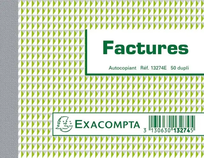 Manifolds Factures 10,5x13,5cm - 50 feuillets dupli - Sous film par lot de 5