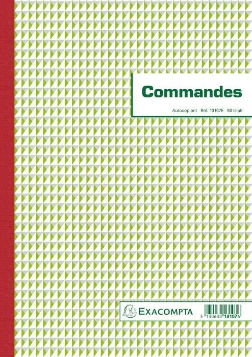 Manifold commandes 29,7x21cm 50 feuillets tripli autocopiants