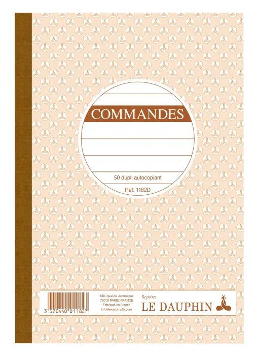 Manifold autocopiant 210X148 Commandes 50 dupli - Avoine