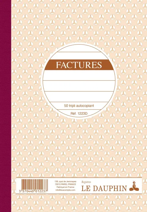 Manifold autocopiant 210X148 Factures 50 tripli - Avoine