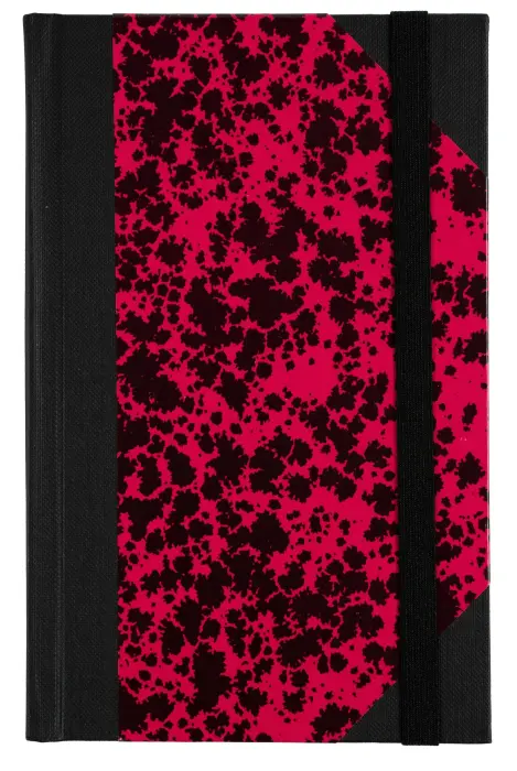 Carnet Marbre 170x110, 192 pages lignées - Rouge