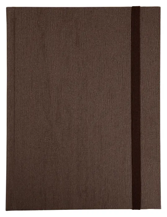 Carnet Nature 220x170, 192 pages lignées - Marron / Noir