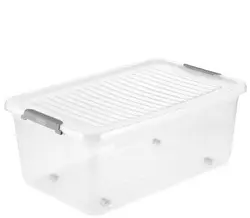 keeeper Boîte de rangement "leo", 37 litres, transparent