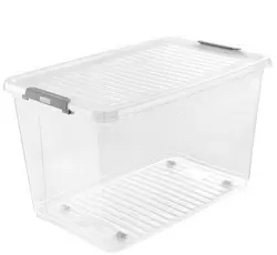 keeeper Boîte de rangement "leo", 56 litres, transparent