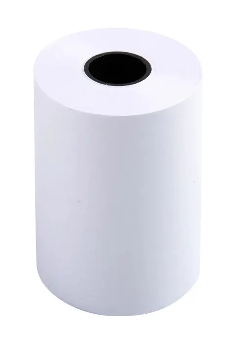 Bobine pour machine à calculer et caisse 57x38 mm - 1 pli offset extra-blanc 60g/m2. - Blanc