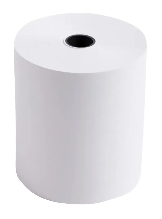Bobine pour tickets de caisse 76x70 mm - 1 pli offset extra-blanc 60g/m2. - Blanc