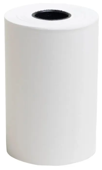 Bobine pour tickets de carte bancaire 57x37mm - 18m - 1 pli thermique 55g/m2 sans Phenol - Blanc