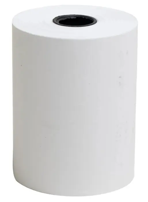 Bobine pour tickets de carte bancaire 57x46mm - 24m - 1 pli thermique 55g/m2 sans Phenol - Blanc