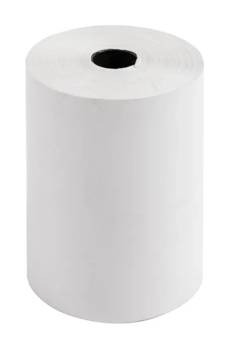 Bobine pour balance 76x70mm - 60m - 1 pli thermique 55g/m2. - Blanc