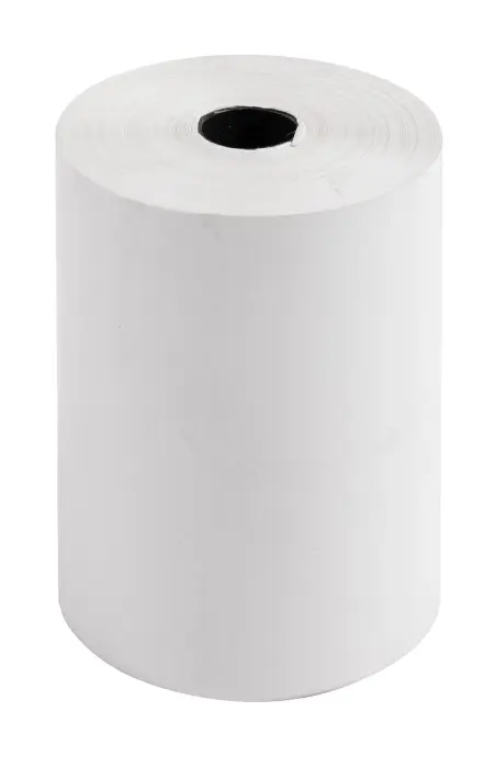 Bobine pour tickets de carte bancaire 57x37mm - 18m - 1 pli thermique 48g/m2 - Blanc