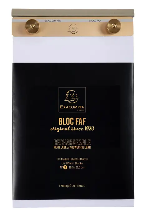BLOC FAF COMPLET 18,5/11,5 N°3 UNI - Blanc