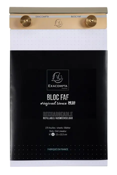 BLOC FAF COMPLET 21/13,5 N° 4 DOTS - Blanc