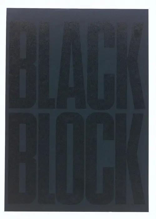 Bloc Black block 29,7x21cm - Papier jaune ligné - 70 feuillets - Noir