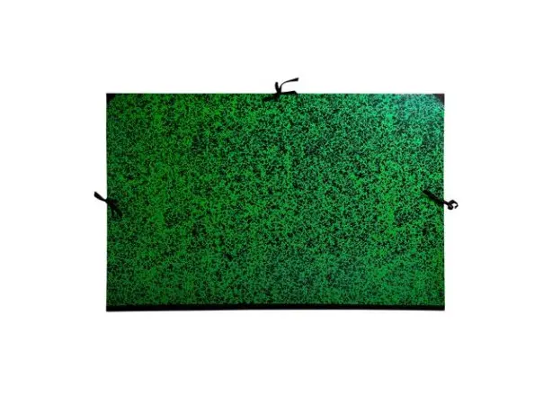 Carton à dessin Annonay avec rubans 75x105 cm - Pour format B1 - Vert