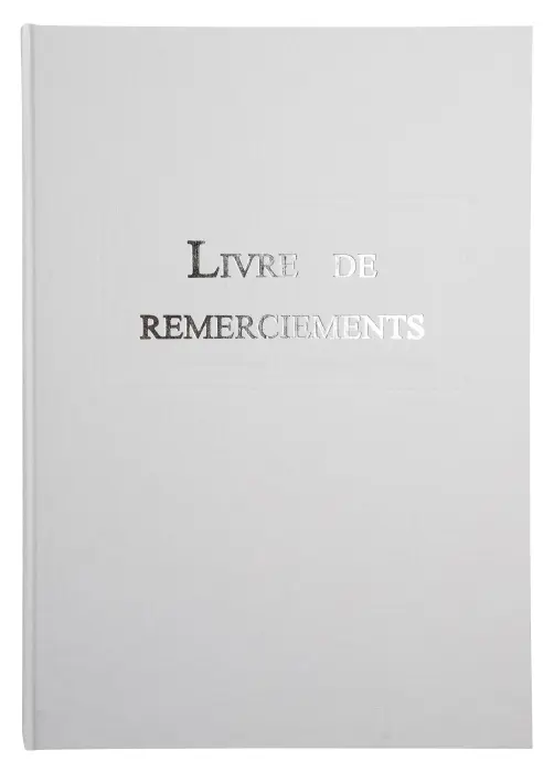 Livre de remerciement 96 pages 297x210 - Blanc
